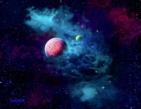 Wallpaper Planets Nebula Cloud Galaxy Space Hd Widescreen High