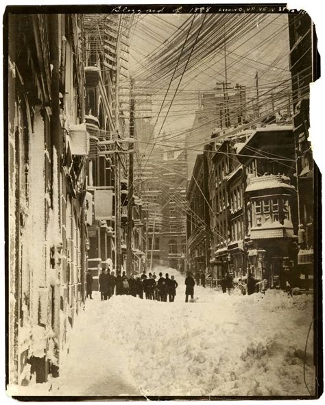 The Blizzard Of 1888 Wall Street New York City Rimages