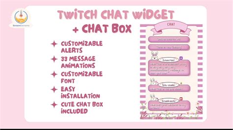 Twitch Chat Widget With Integrated Alerts 2 Matching Chat Boxes
