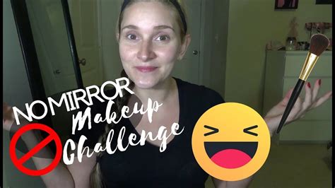 No Mirror Makeup Challenge Ladylucktutorials Youtube
