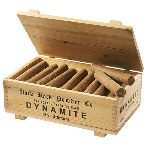 Dynamite Fire Starters In Wooden Crate The Green Head