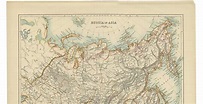 Antique Map of Russia (circa 1900) at 1stDibs | russia map 1900