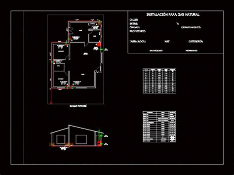 Installation Of Gas In Housing Dwg Block For Autocad Designs Cad