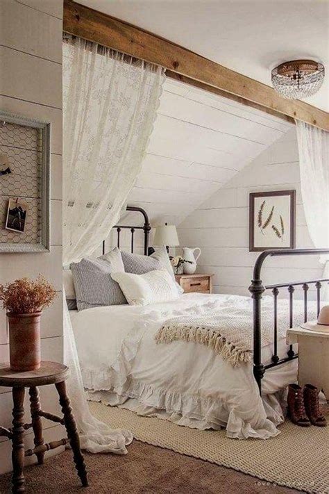 A Bed Room With A Neatly Made Bed
