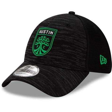 Mens Austin Fc New Era Black On Field Collection 39thirty Flex Hat