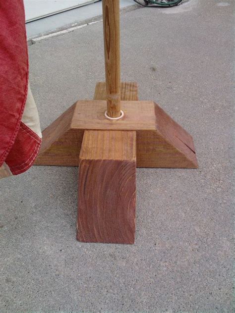 Wooden Flag Stand Portable And Will Withstand By Karneskreations