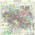 Ann Arbor Michigan Street Map 2603000