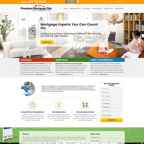 Residential Mortgage Website Templates