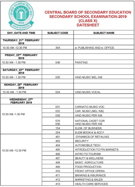 The datesheet however, is not released today. CBSE Class 10 Board Exams 2019 Datesheet
