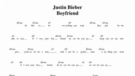 Boyfriend Justin Bieber Guitar Chords Youtube