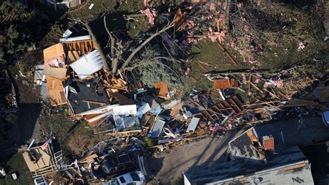 Aerial Views Of Destruction Pekin To East Peoria Tornado