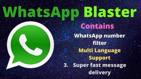 Whatsapp Blaster Software Demo Send Whatsapp Message Without Saving
