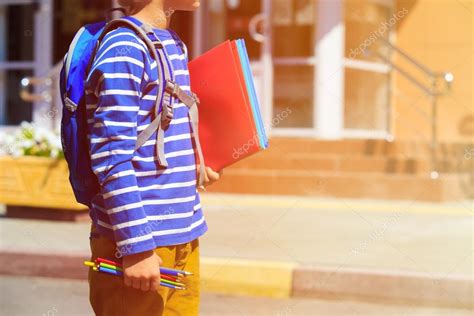 Little Boy Goes To School Stock Photo By ©nadezhda1906 120110262