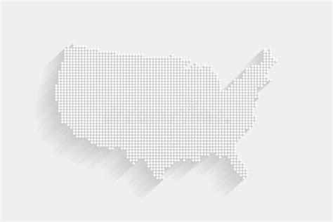 Pixel Map Usa States Stock Illustrations 1546 Pixel Map Usa States