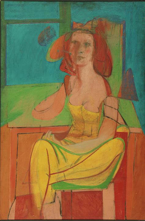 Willem De Kooning American Born The Netherlands 1904 1997 Seated