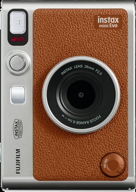 fujifilm instax mini evo instant camera brown hifi international