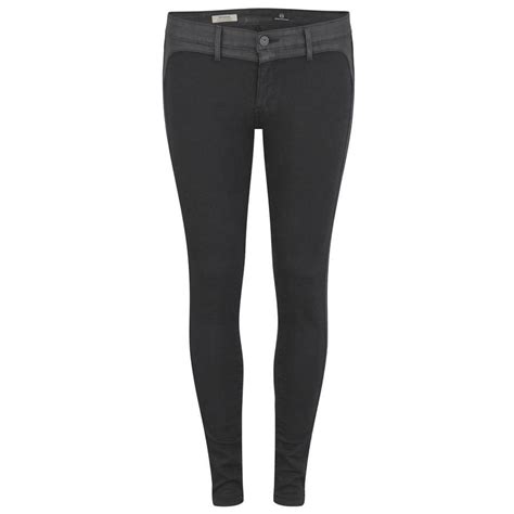 AG Jeans Women S Jackson Midnight Mid Rise Skinny Jeans Black Coggles
