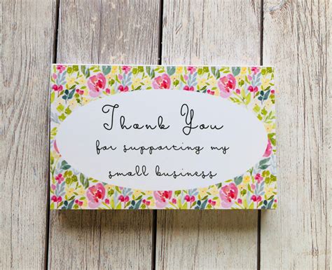 25x Thank You For Supporting My Small Business Note Cards Etsy