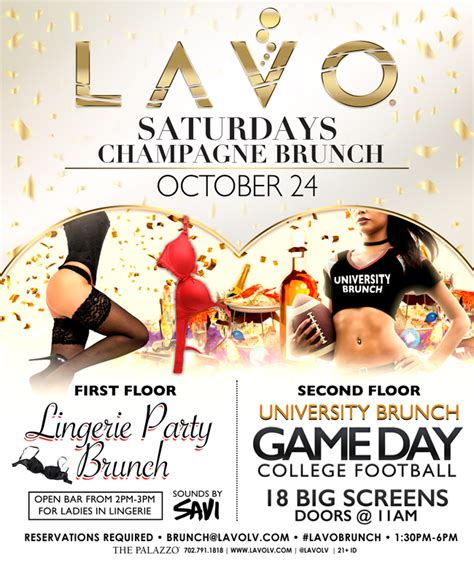 lavo saturdays champagne brunch at lavo party brunch on saturday october 24 galavantier