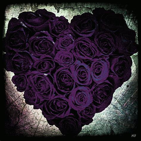 Gothic Romance Purple Roses Digital Art By Absinthe Art By Michelle