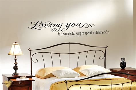 Bedroom Wall Quotes Loving You Love Quotes Decals Love Etsy
