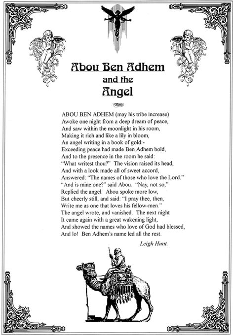 Abou Ben Adhem Poem 808solutions