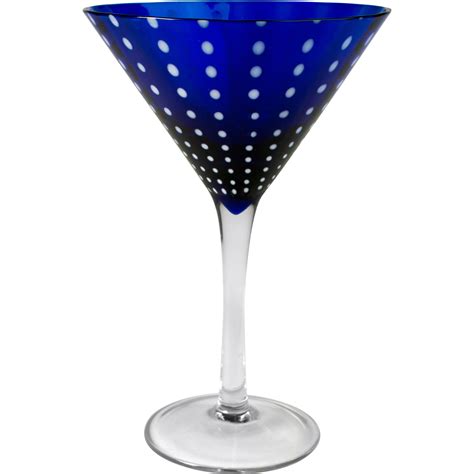 Artland Cambria Cobalt Martini Bar Glass 8 Ounce Martini Glass Glass Set Martini
