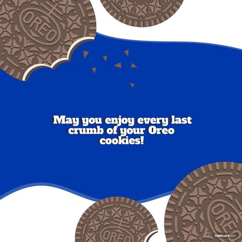 National Oreo Cookie Day Wishes Vector In Illustrator Eps Psd 