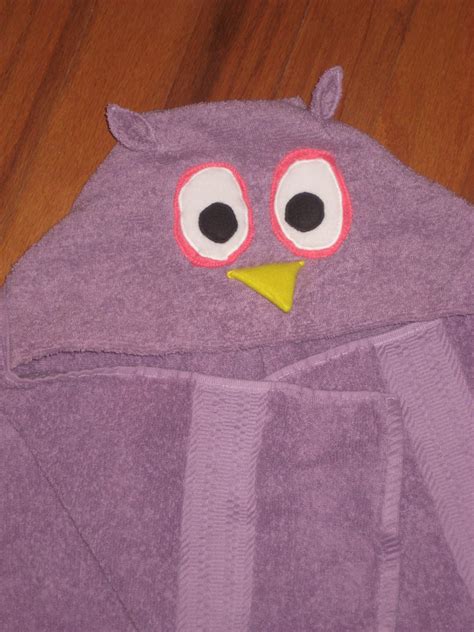 Red Write Returning Diy Christmas Hooded Owl Towel