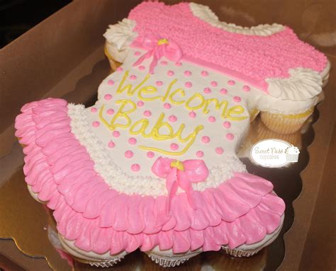 Baby Girl Cupcake Cake Shower Bebe Baby Shower