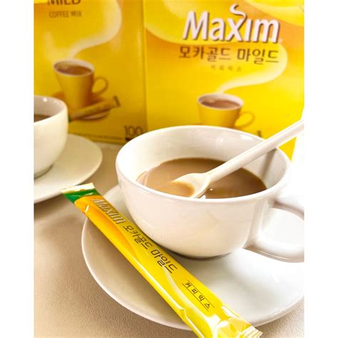 Maxim Original Mocha Gold Coffee 12g Instant Korean Coffee Shopee