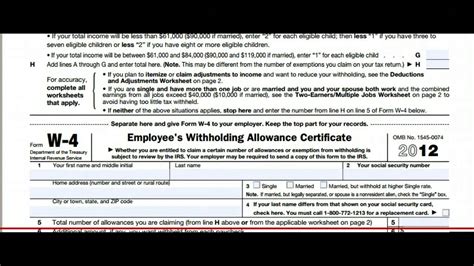 Business registration (facsimile transmission is not acceptable for the following business registration forms excepting irbr194.) form no. Form w-4 tutorial - YouTube