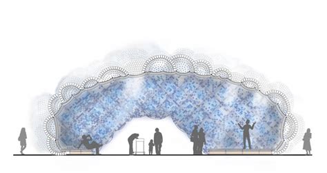 Studiokcas ‘head In The Clouds Pavilion Opens In Nyc Recycled Bottles