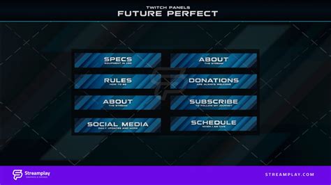 Future Perfect Twitch Panels Streamplay Graphics