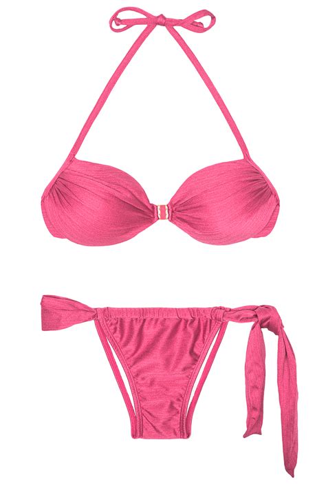 Two Piece Swimwear Brazilian Bikini Lace Pink Brand Rio De Sol