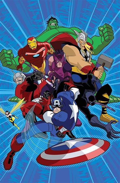 Superhero Cartoon Avengers Cartoon Superhero Poster Avengers Art