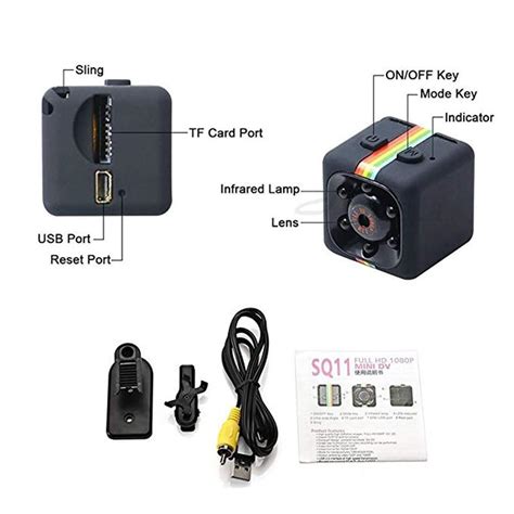 Sq11 Mini Camera Hd Night Vision 1080p Mini Dv Black Buy At Best Price In Bangladesh Kaziexpress