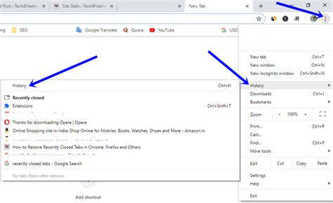How To Restore Recently Closed Tabs In Chrome Firefox And Others