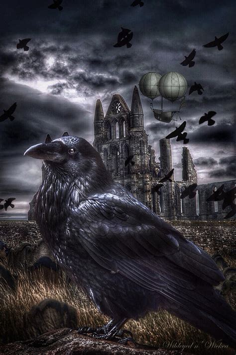 Steampunk Raven Digital Art By Brenda Wilcox Aka Wildeyed N Wicked Pixels