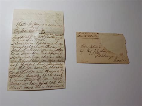 Antique Letter 1882 Dahlonega Georgia Sparta Cover Paper Vtg History Ga