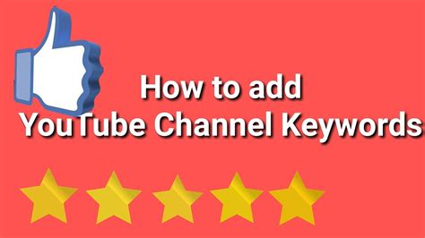 Staff authors are listed here. How to add youtube channel keywords - Best YouTube tools ...