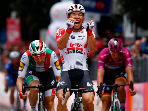 Lotto soudal's caleb ewan came from nowhere to win stage 3 of the 2020 tour de france in stunning style, beating deceuninck. Giro d'Italia 2019: Caleb Ewan wins sprint on stage eight ...