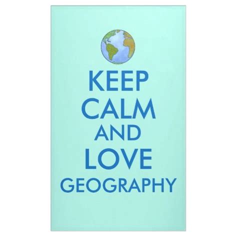 Keep Calm And Love Geography Customizable Banner Zazzle