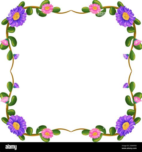 Floral Border Illustration Hi Res Stock Photography And Images Alamy