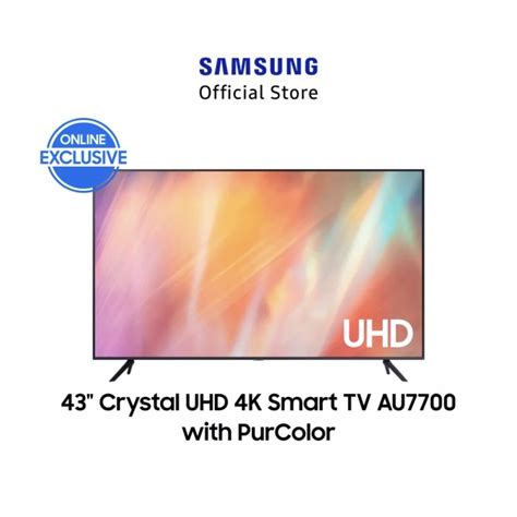 Jual Samsung Smart Tv Ua43au7700 43 Inch Crystal 4k Uhd Ua 43au7700