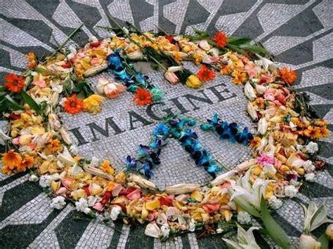 Imagine Peace Sign In Flowers Imagine John Lennon John Lennon Imagine