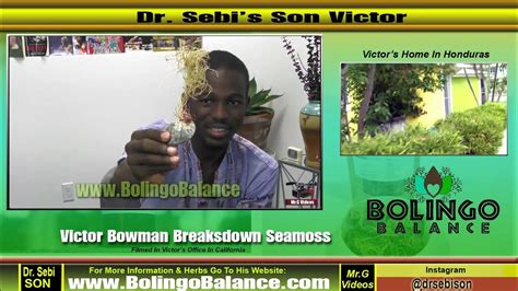 Dr Sebi S Son Victor Bowman Fully Break S Down Real Seamoss Must See Youtube