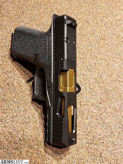 Armslist For Saletrade Custom P80 Glock 18 Rmr Gold Tin Barrel