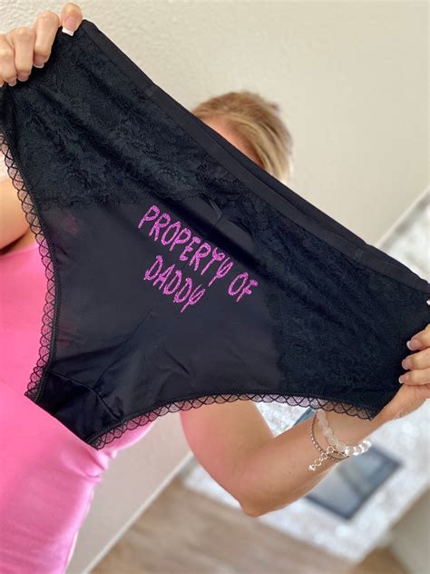 personalized panties plus size black cheeky with lace fast etsy