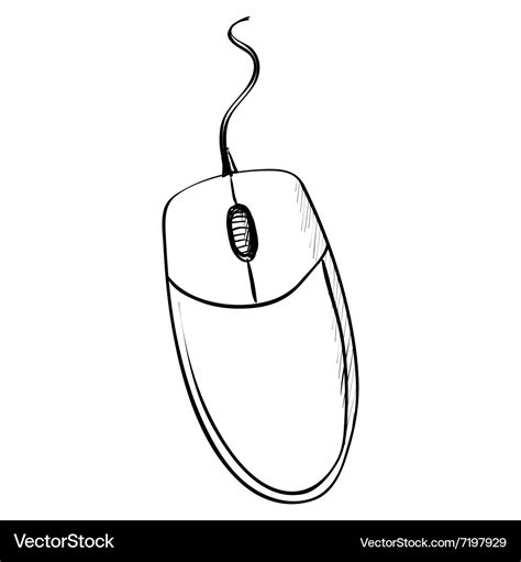 Computer Mouse Drawing Step By Step